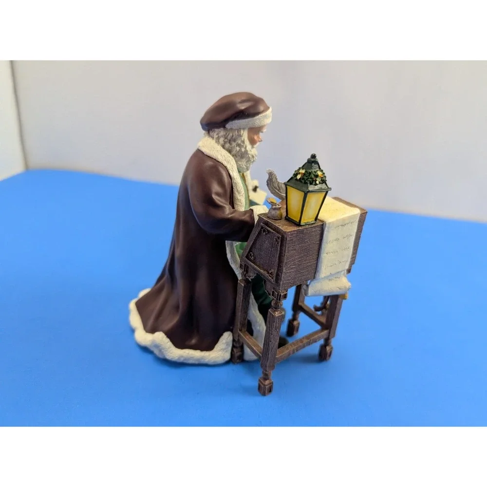 Thomas Kinkade St Nicholas Checks His List Hamilton St Nicholas Collection Santa